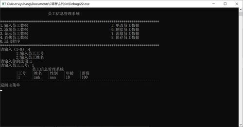 c语言员工信息管理系统,设计与实现